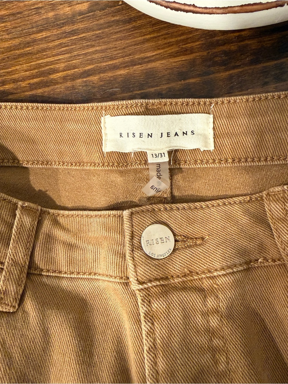 High Rise Risen Straight Leg Jeans π - Picture 5 of 7